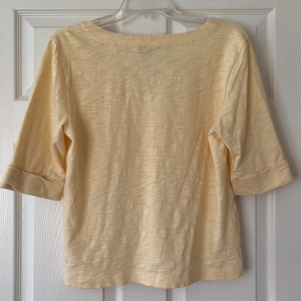 LILLA | P Yellow 3/4 length Shirt - Picture 2 of 3